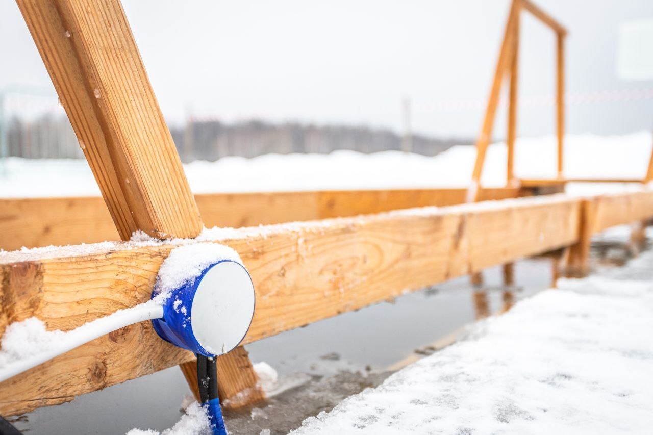 Глава городского округа Фрязино Дмитрий Воробьев проверил готовность мест для проведения крещенских купаний на территории городского округа Фрязино