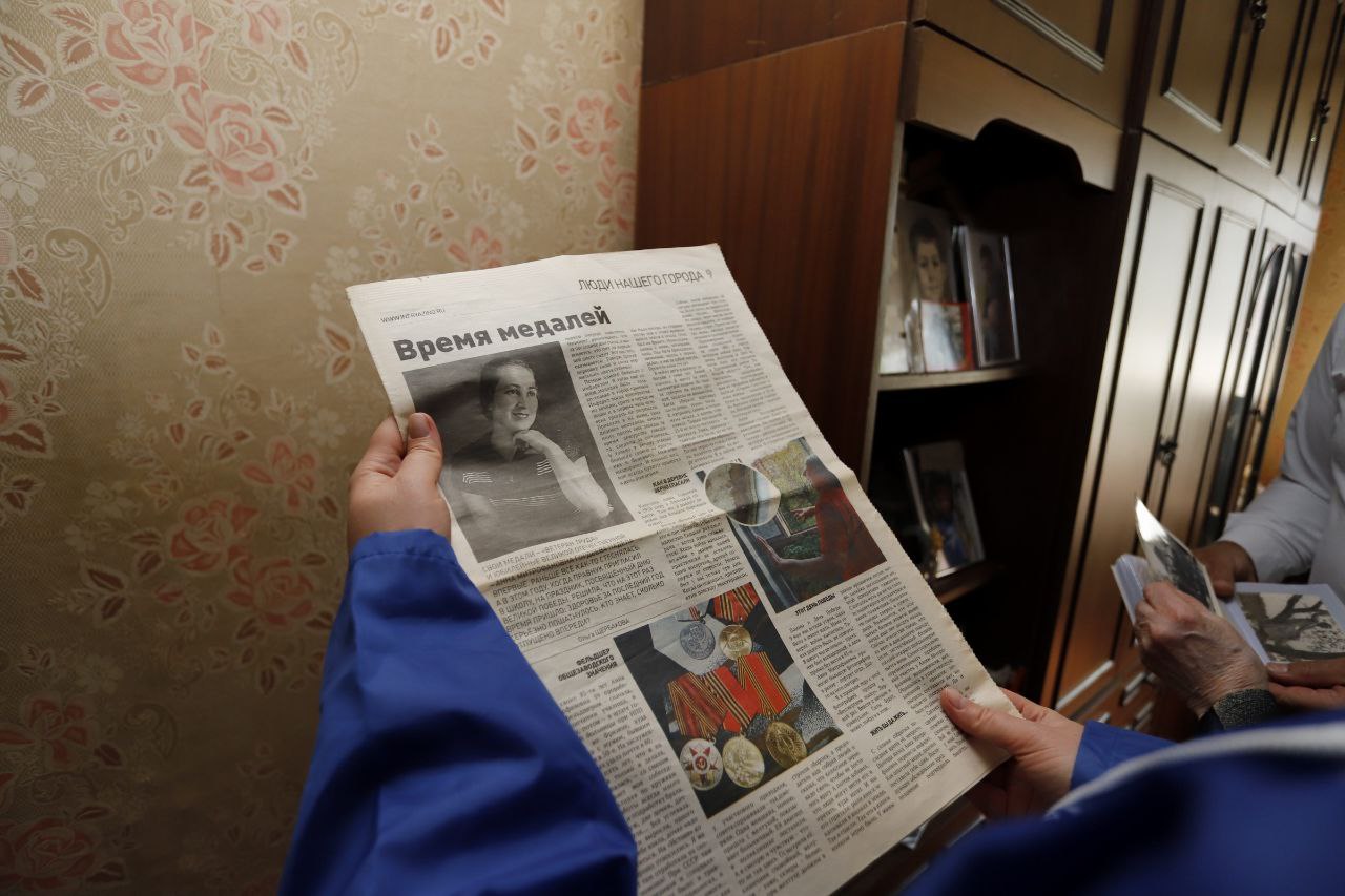 Глава городского округа Фрязино Дмитрий Воробьев поздравил с юбилеем ветерана ВОВ Гордееву Анну Митрофановну