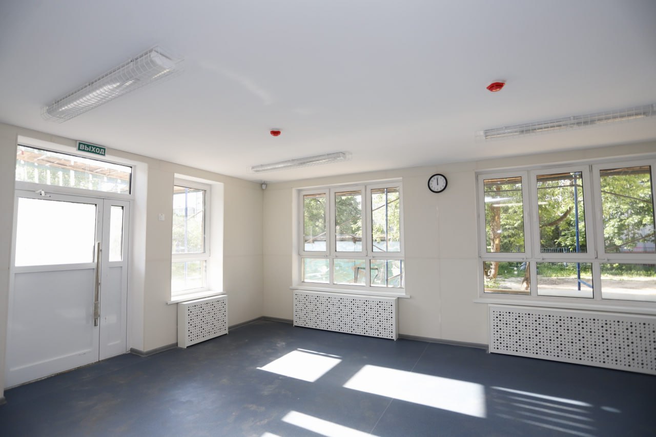 Проверка хода капитального ремонта детского сада на ул. Центральная, 8б