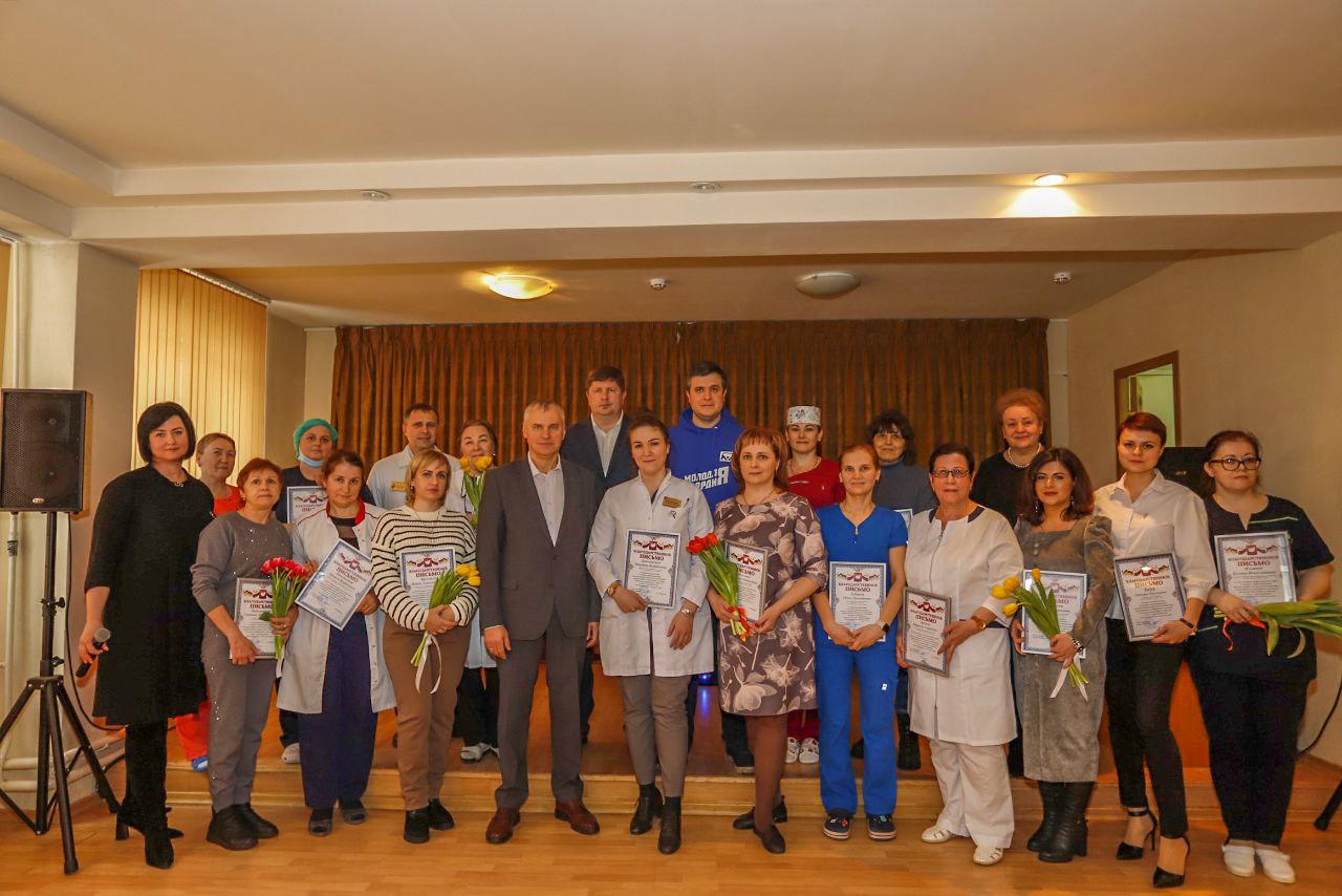 Поздравили коллектив Обособленного подразделения им. М.В. Гольца Щелковской городской больницы