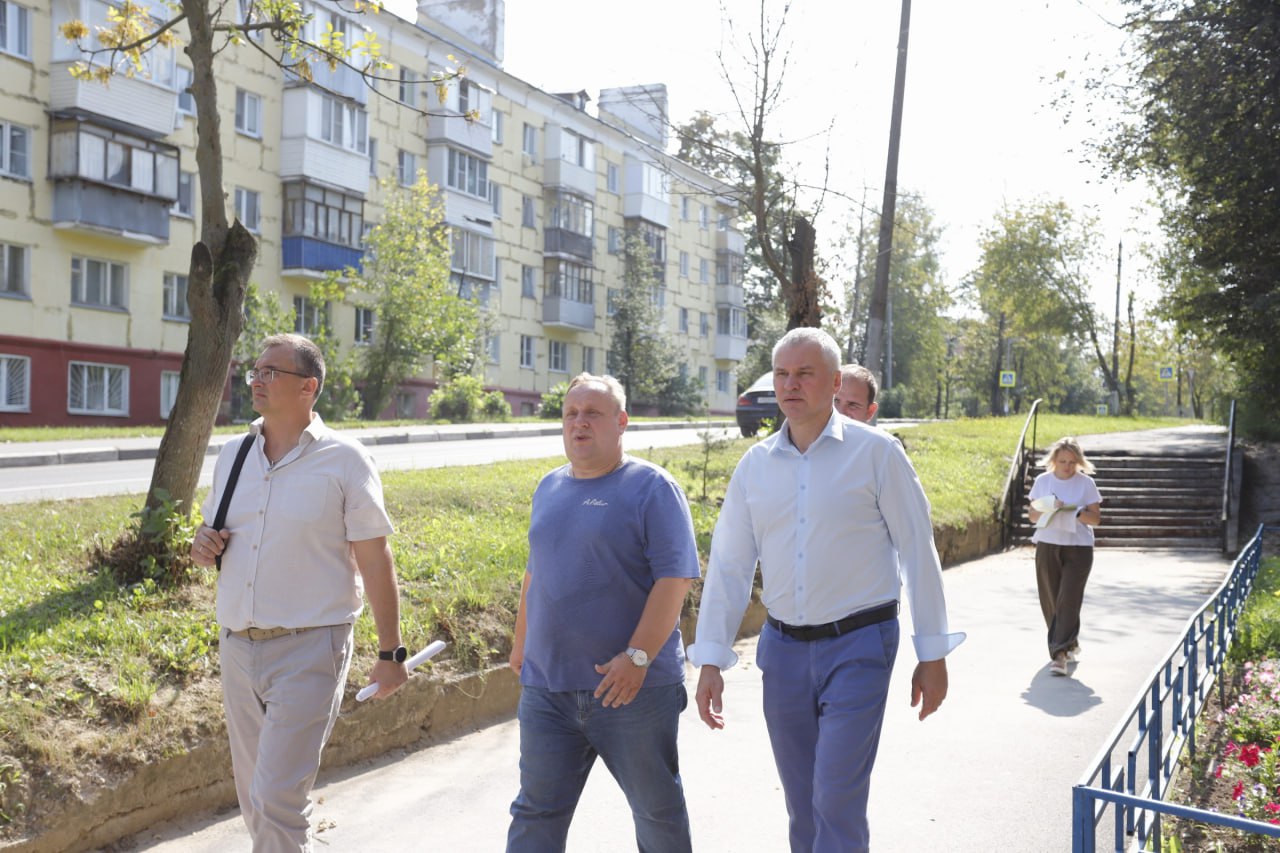 Глава городского округа Фрязино Дмитрий Воробьев проверил качество содержания городских территорий
