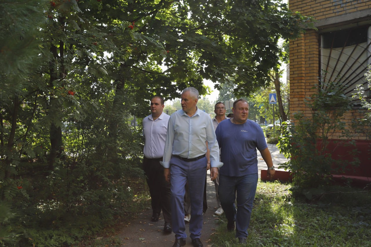 Глава городского округа Фрязино Дмитрий Воробьев проверил качество содержания городских территорий