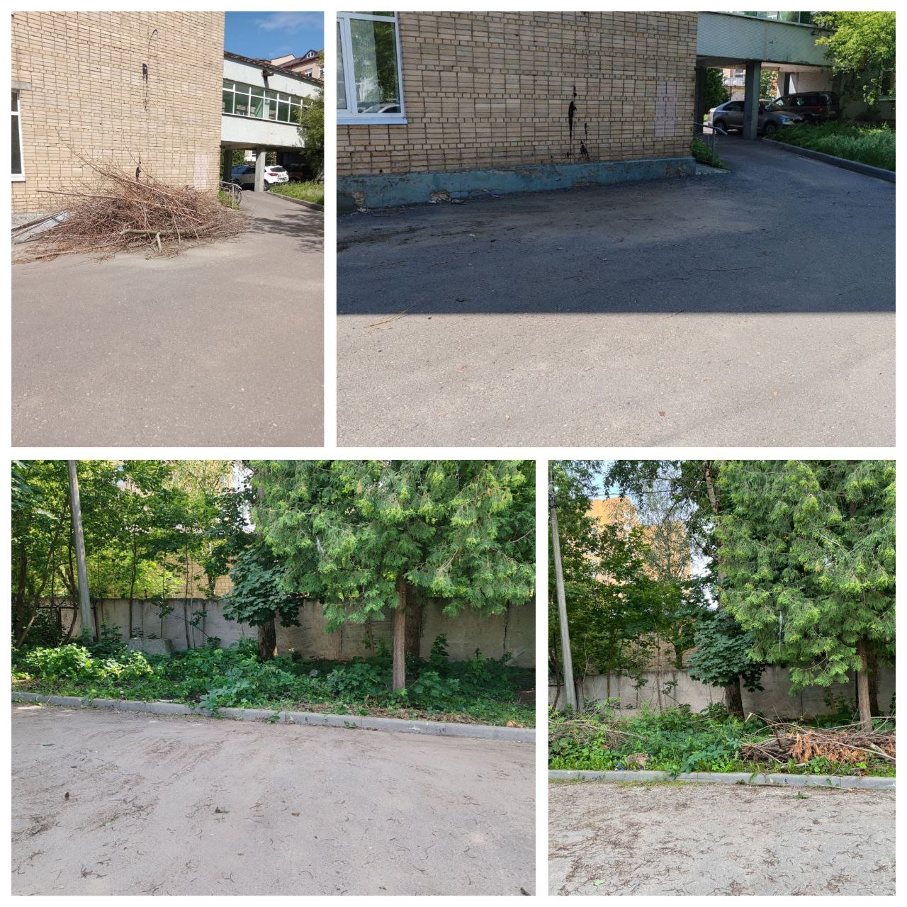 Заместитель главы городского округа Фрязино Юлия Шувалова проверила территорию фрязинской больницы