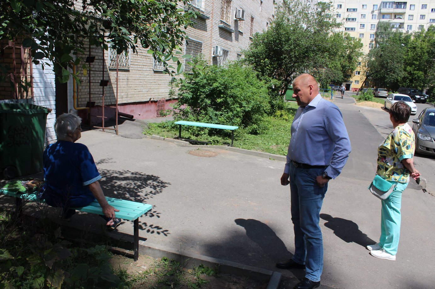 Встреча с жителями у дома № 8 по ул. Полевая