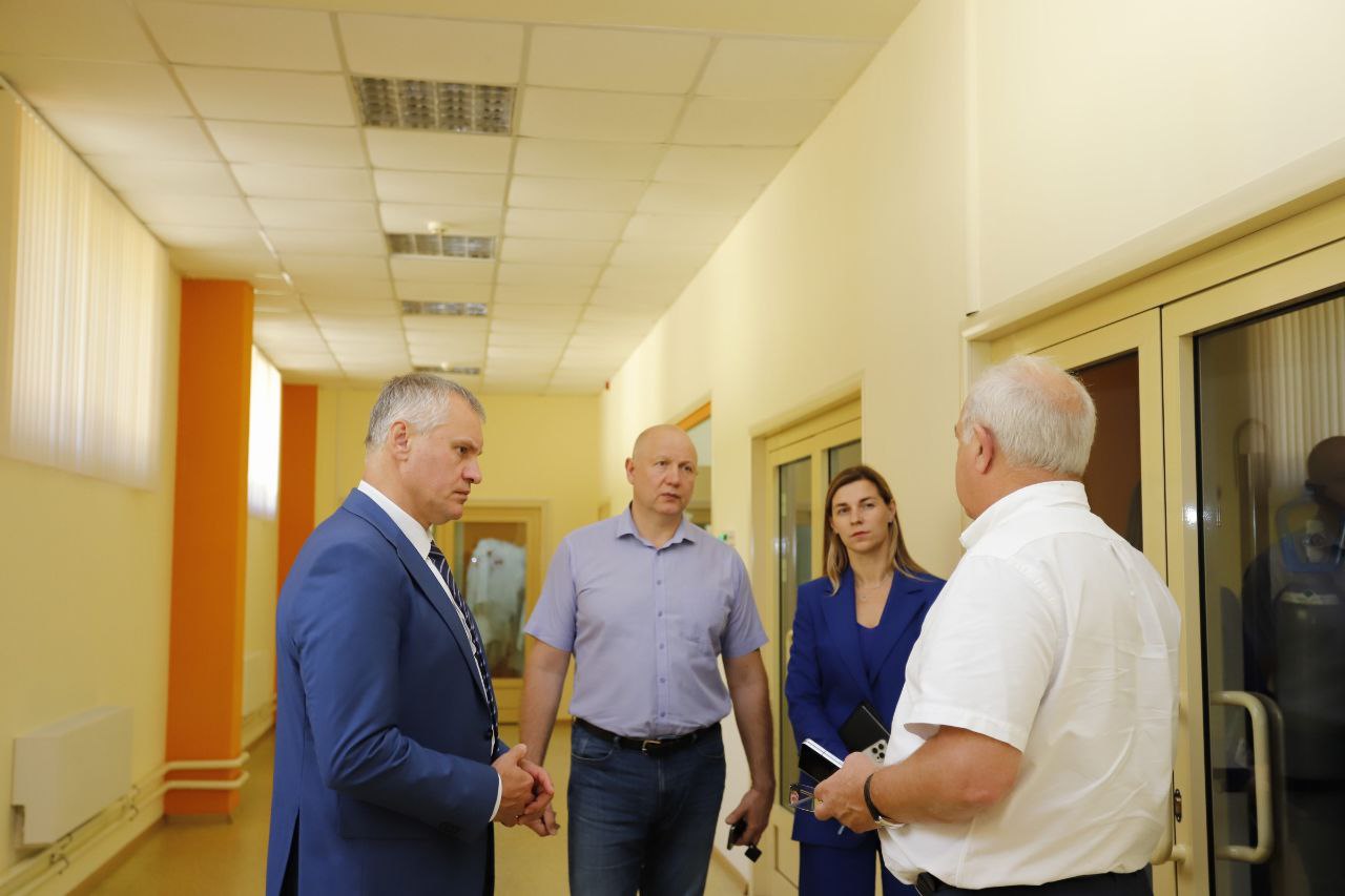 Глава городского округа Фрязино Дмитрий Воробьев встретился с генеральным директором ООО НТО «ИРЭ-Полюс Николаем Евтихиевым