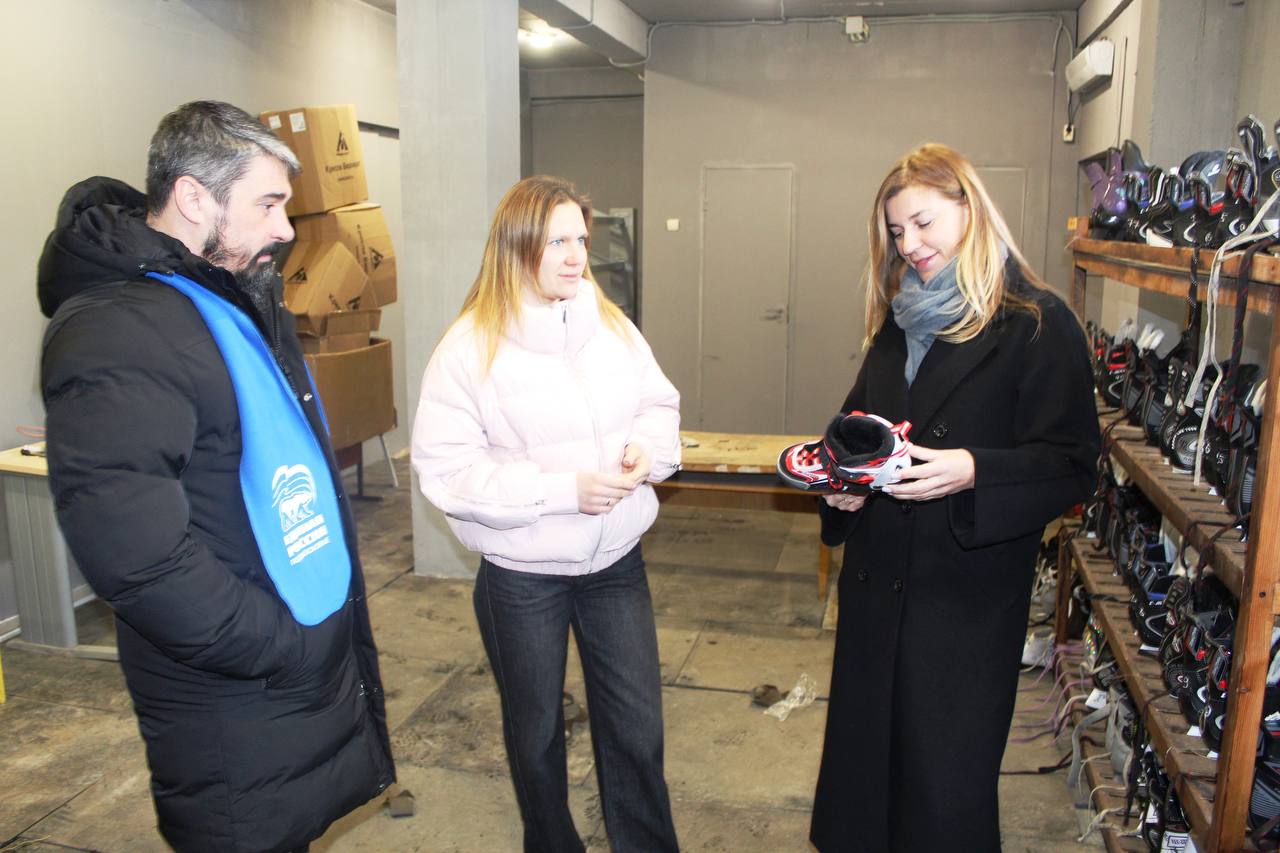 Наталия Князева, заместитель главы городского округа Фрязино, посетила спортивную школу «Олимп»